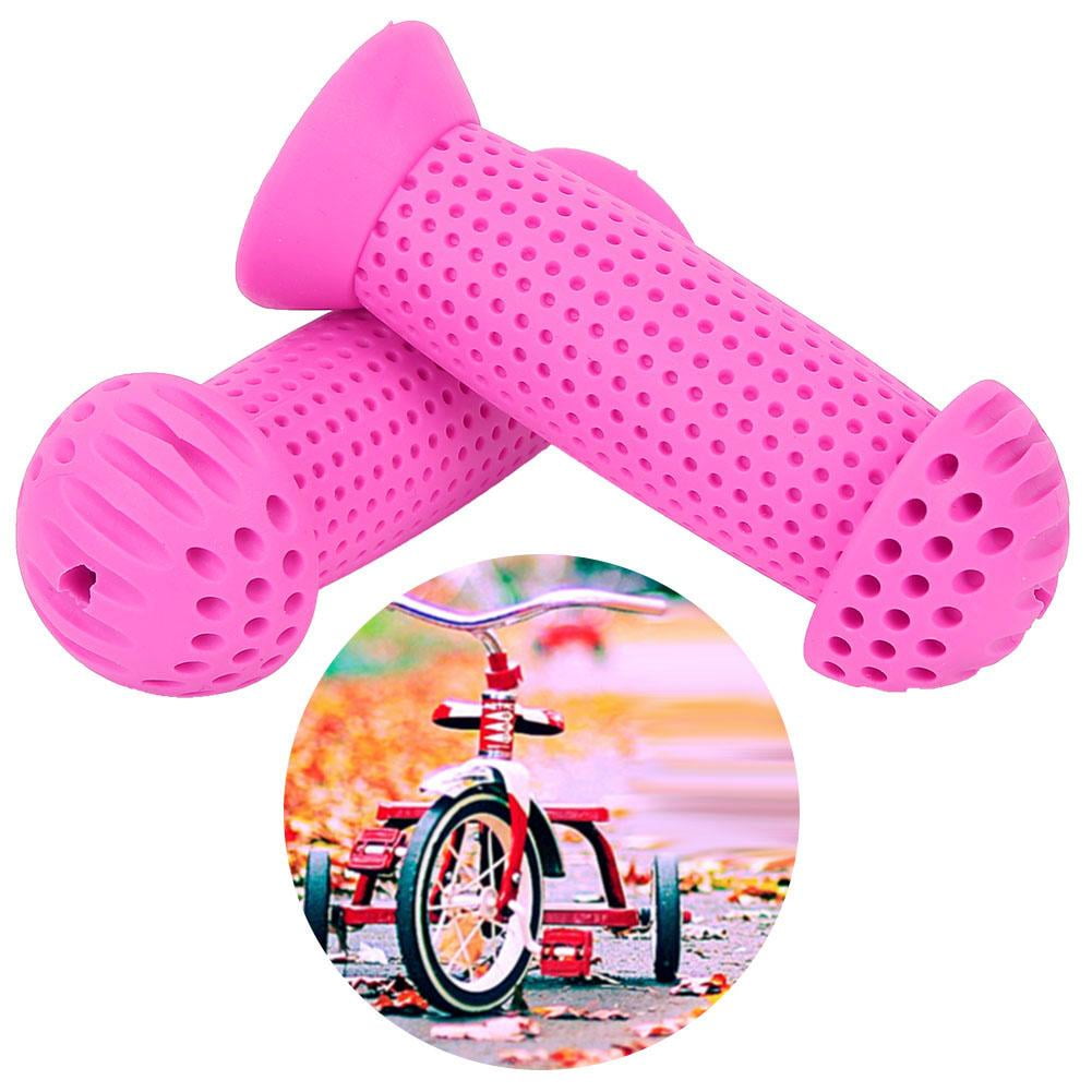 Zelerdo 2 Pairs Bike Handlebar Grips for Boys and Girls Kids Bikes Black